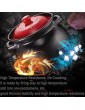 YISUPP Casserole Dishes with Lids Oven Proof High Temperature Soup Crock Pot Saucepan Ceramic Round with Lid Heat-Resistant,black-2.5L - B0B364NCHTG