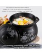 YISUPP Classic Old Casserole with Lid Ceramic Soup Bowl Pot Stock Pot with Lid Non-Stick Deep Stockpot with Lid for Stew Clay Pot for Different Cooking Styles Cookware,black-4.5L - B0B36FHSRQM