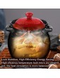 YISUPP Clay Pot for Cooking Terracotta Stew Pot with Lid Ceramic Pot Cooking Chinese Terrines Stovetop Cooking Pan for Gas Stove Cooker Best Gift Red Cover0420,black-2.5L - B09YD7F9Y8U