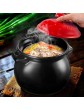 YISUPP Clay Pot for Cooking Terracotta Stew Pot with Lid Ceramic Pot Cooking Chinese Terrines Stovetop Cooking Pan for Gas Stove Cooker Best Gift Red Cover0420,black-2.5L - B09YD7F9Y8U