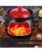 YISUPP Clay Pots for Cooking Handi Stew Pot with Lid 6l Heat-Resistant Ceramic Casserole Health Saucepan Hot Pot Non-Stick Pan High Temperature Resistance,black-2.5L - B0B1D4K1SDB