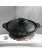 YISUPP Clay Pots for Cooking Soup Tureen Healthy Stew Pots with Lids Clay Cooking Pots Uk Double Handle Lid Ceramic Tureen Soup,black-2.6L - B0B1YW8BDFG