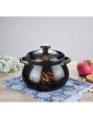 YYQQTT Flower Pattern Earthen Pot Clay Pot Soup Pot With Lid Heat-resistant Saucepan For Slow Cooking,ceramic Oval Casserole Dish - B09TR6M78XO